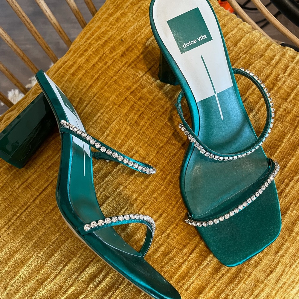 Emerald Green Dolce Vita Heeled Sandal